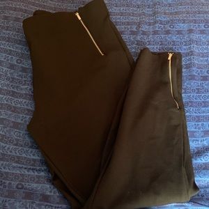 Silver hardware thick leggings/pants